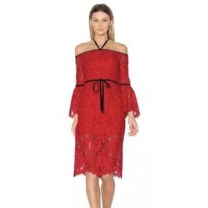 Alexis Red Lace Odette Dress